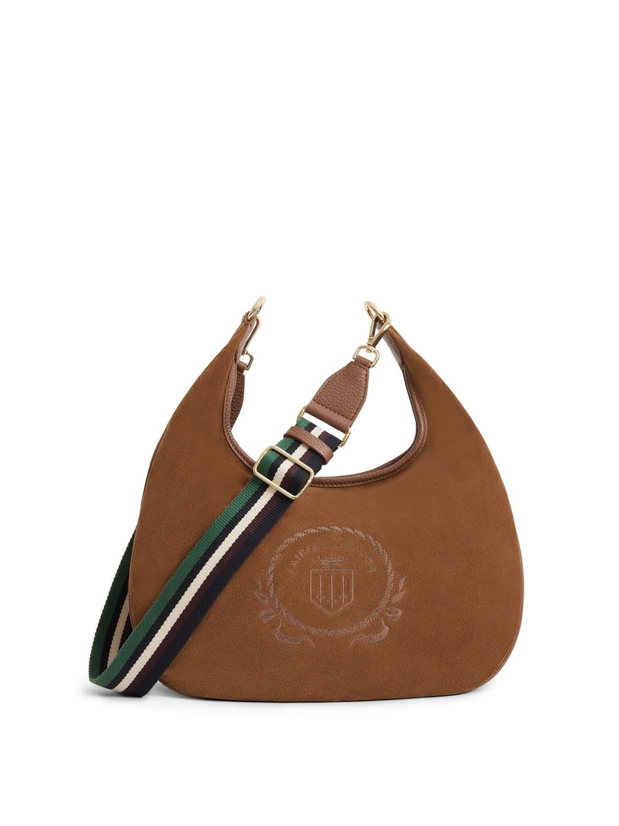 Women Fairfax & Favor Handbags | Women'S Hobo Bag-Tan Suede