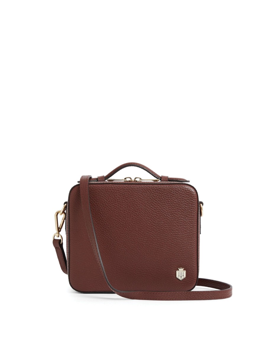 Women Fairfax & Favor Crossbody Bags | Women'S Crossbody Bag-Burgundy Leather