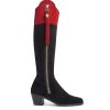 Women Fairfax & Favor Knee-High Boots | British Equestrian Women'S Tall Heeled Boot-Navy & Red Suede, Regular Calf